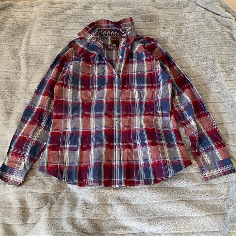 Roper Western Plaid Shirt Women’s Size Large